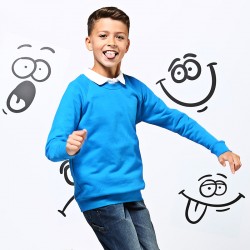 Plain Kids Academy raglan sweatshirt AWDis 280 GSM